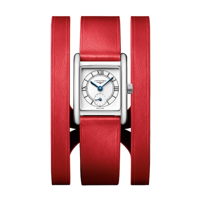Mini Dolcevita 21.5mm X 29mm Ladies Watch Red Strap