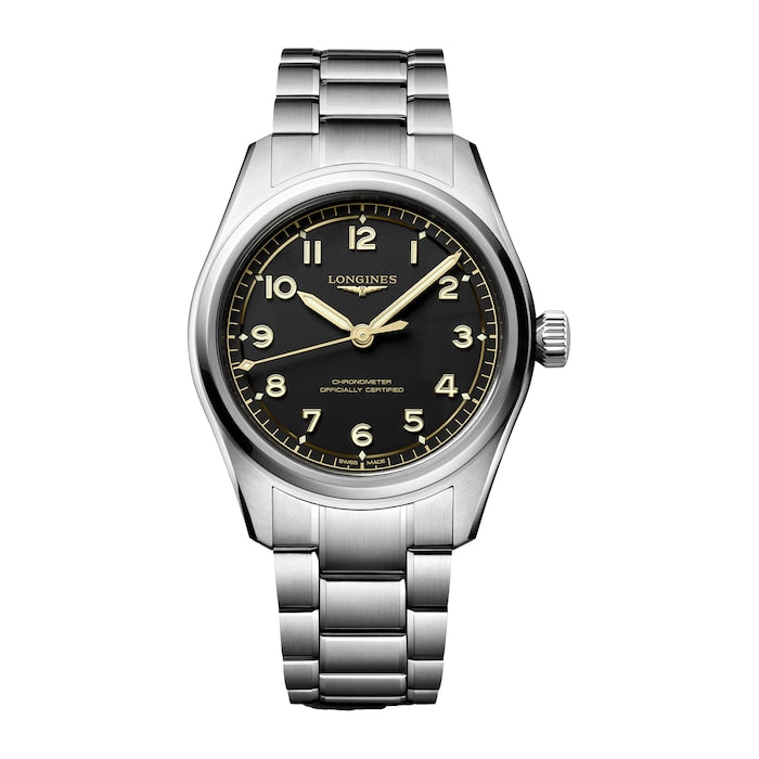 Spirit Pilot 3 Hands 39mm Mens Watch Black
