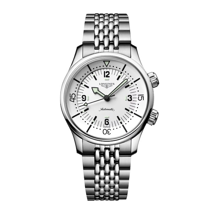 Legend Diver 39mm Mens Watch White