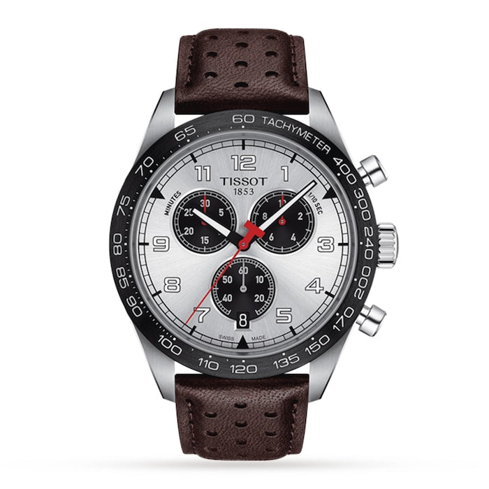 T-Sport PRS516 Chronograph 45mm Mens Watch Silver