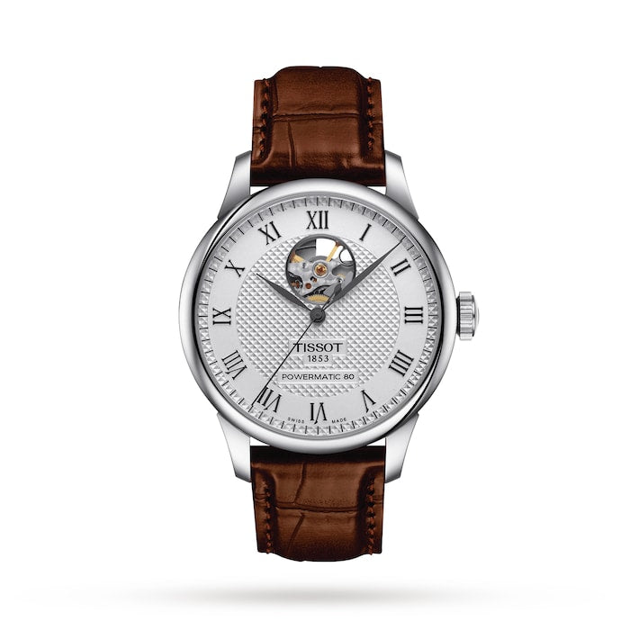 T-Classic Le Locle Powermatic 80 Open Heart 39mm Mens Watch