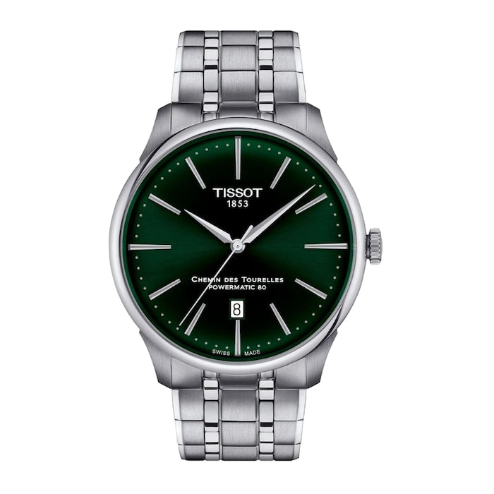Chemin Des Tourelles Powermatic 80 42mm Mens Watch Green