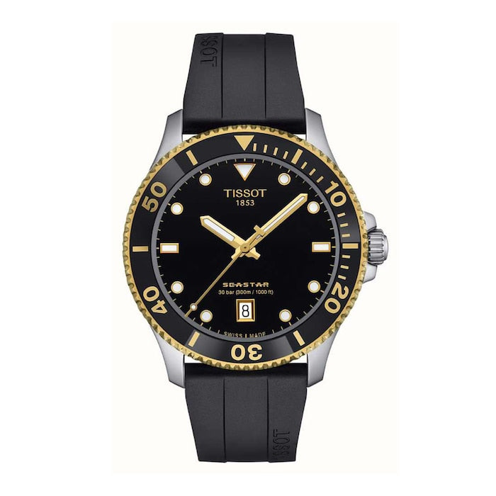 Seastar 1000 40mm Mens Watch Black Rubber