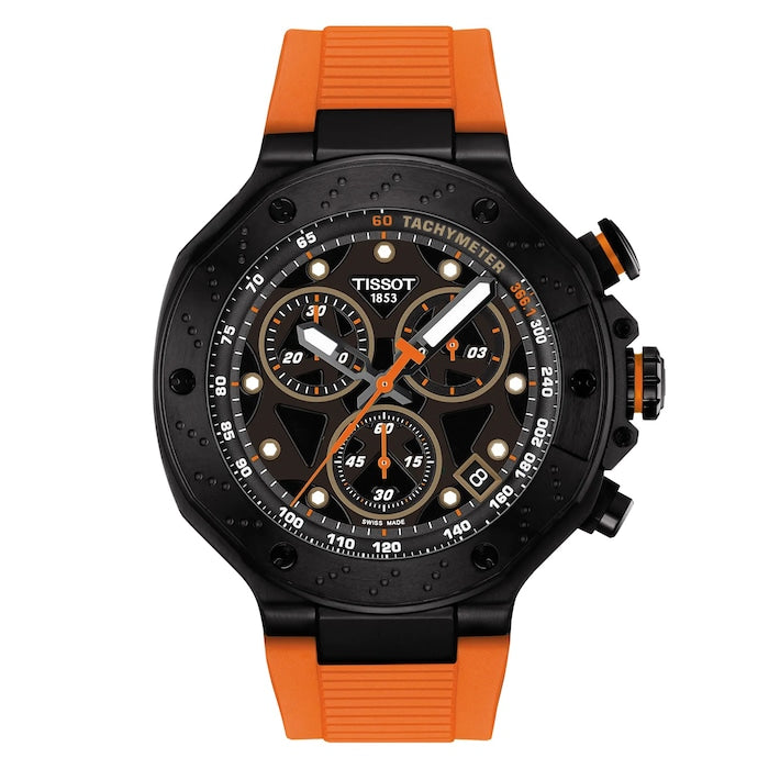 T-Race Quartz Chronograph 45mm Mens Watch Black