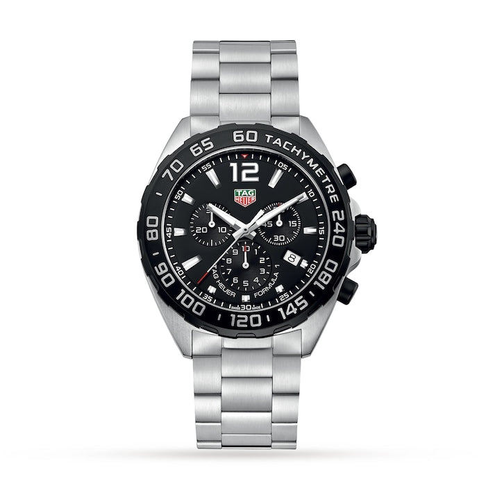 Formula 1 Quartz Chronograph 200M 43mm Mens Watch Black