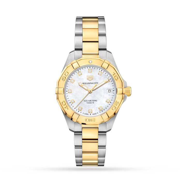 Aquaracer 300 Quartz 32mm Ladies Watch Diamond Dot