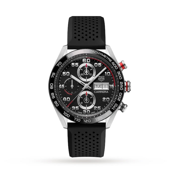 Carrera 44mm Mens Watch Rubber