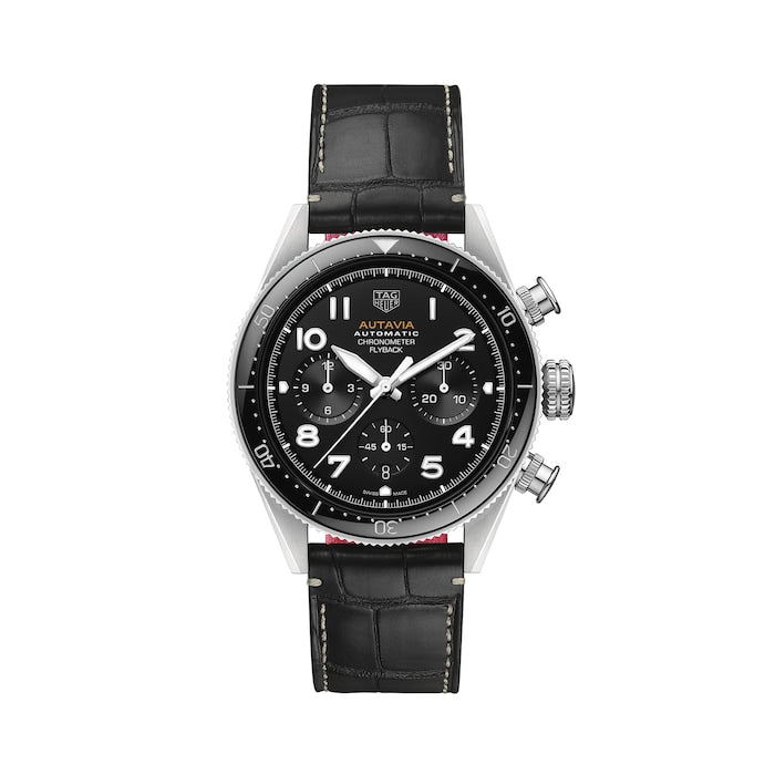 Autavia Flyback Chronometer 42mm Mens Watch