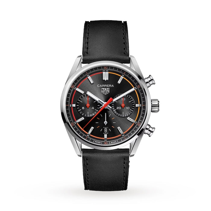 Carrera Chronograph 42mm Mens Watch Black
