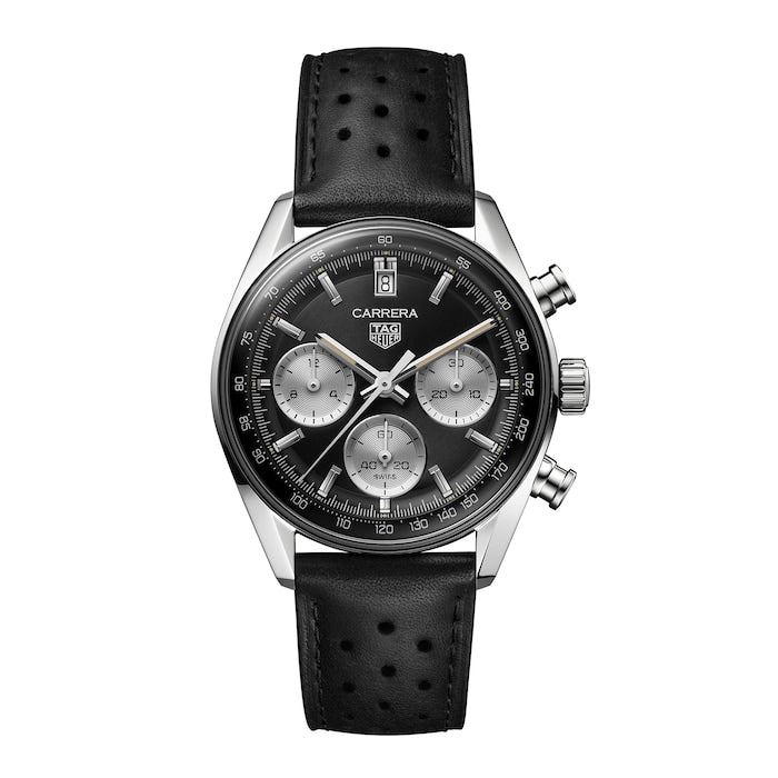 Carrera Chronograph 39mm Mens Watch Black