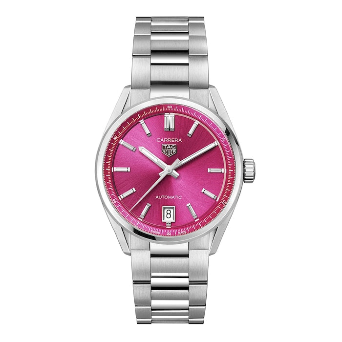 Carrera Date 36mm Unisex Watch Pink