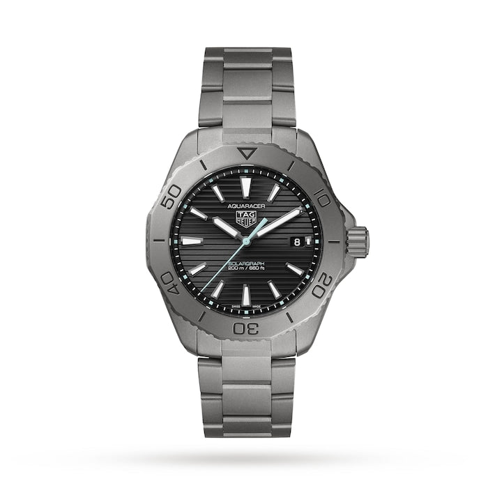 Aquaracer Professional 200 Solargraph 40mm Mens Watch Titanium