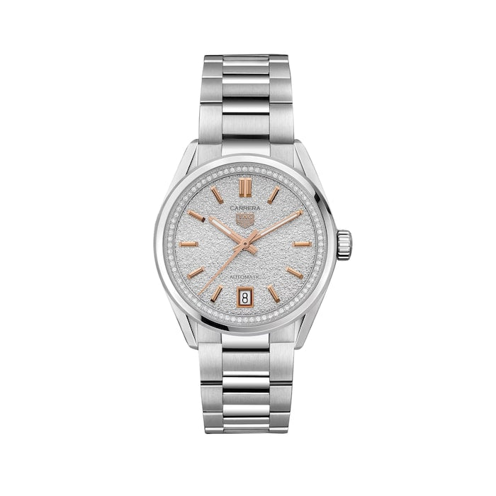 Carrera 36mm Ladies Watch Diamonds Silver
