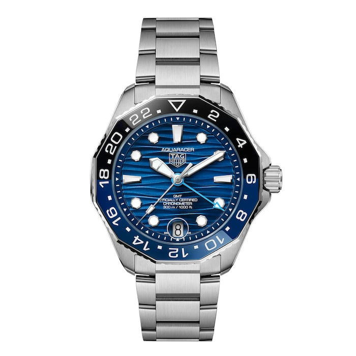 Aquaracer Professional 300 GMT 42mm Mens Watch Blue