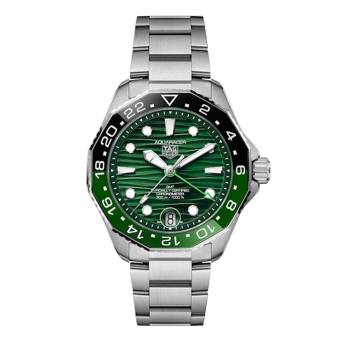 Aquaracer Professional 300 GMT 42mm Mens Watch Green