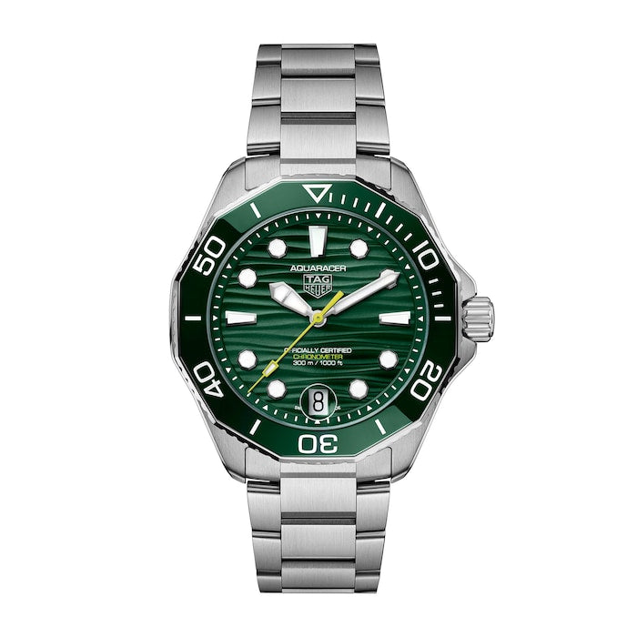 Aquaracer Professional 300 Date 42mm Mens Watch Green