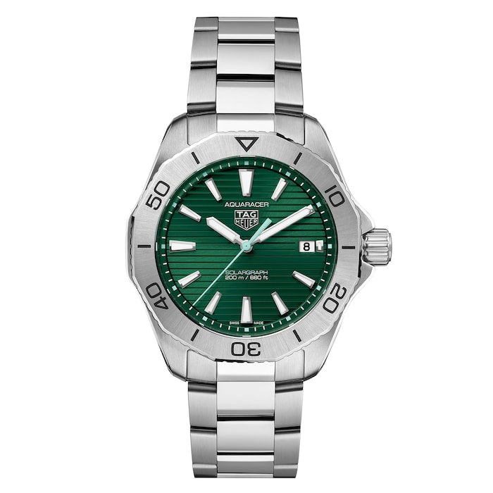 Aquaracer Professional 200 Solargraph 40mm Mens Watch Green