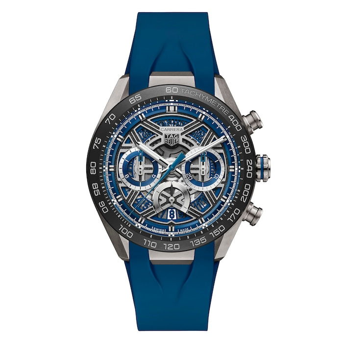 Carrera Chronograph Extreme Sport 44mm Mens Watch Blue