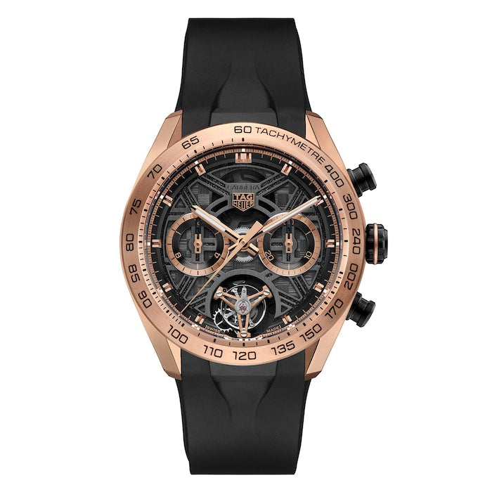 Carrera Chronograph Tourbillon Extreme Sport 44mm Mens Watch 18k Gold & Titanium
