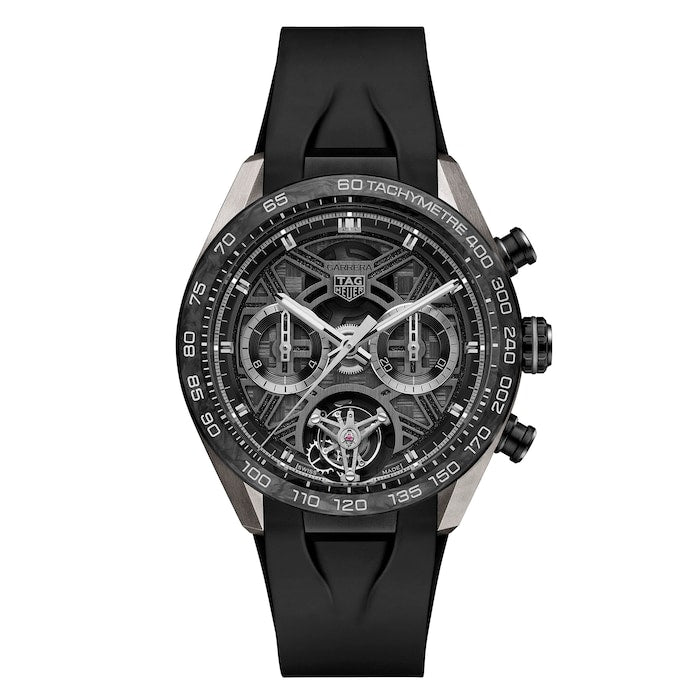Carrera Chronograph Tourbillon Extreme Sport 44mm Mens Watch Black