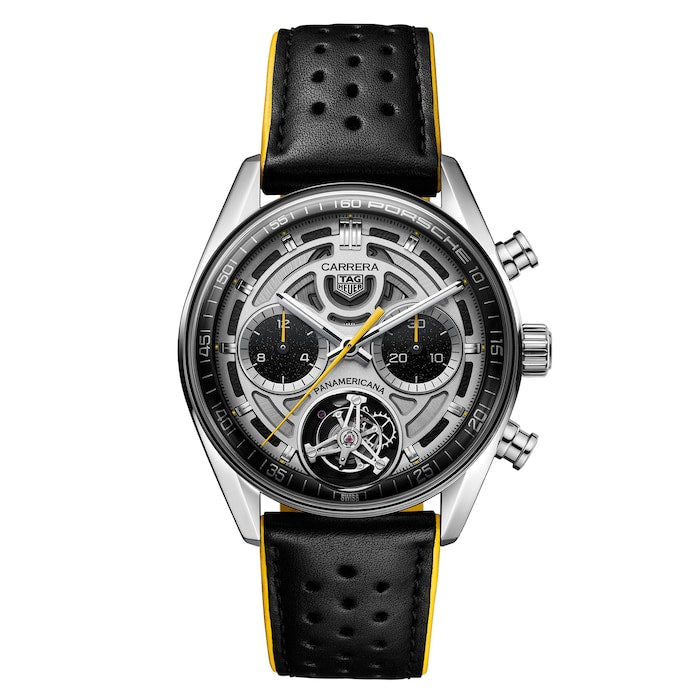 Carrera Chronograph Tourbillon X Porsche Panamericana Skeleton Limited Edition 42mm Mens Watch