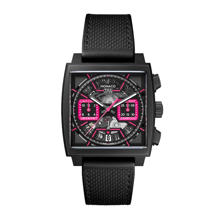 Monaco Chronograph Pink 39mm Mens Watch