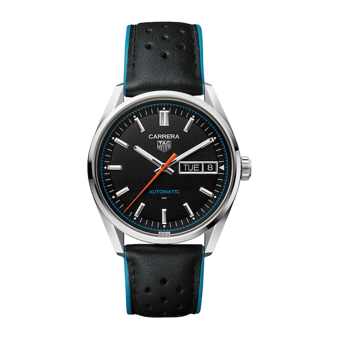Carrera Day-Date 41mm Mens Watch Black