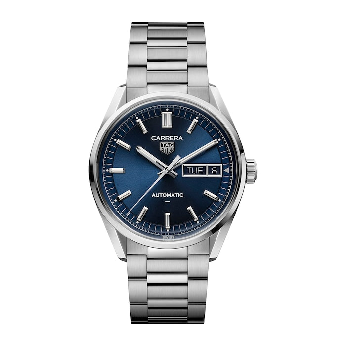 Carrera Day-Date 41mm Mens Watch Blue