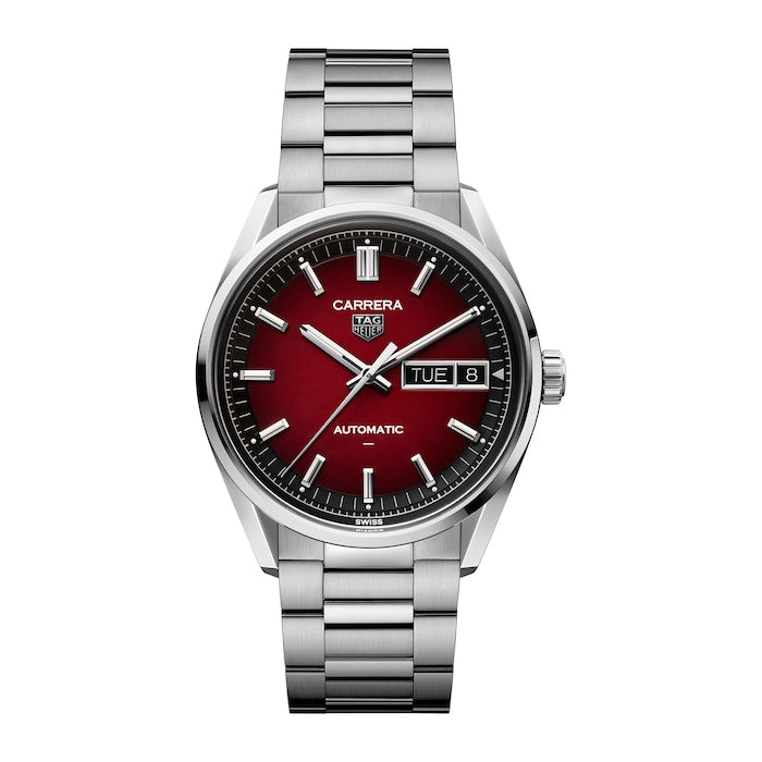 Carrera Day-Date 41mm Mens Watch Red