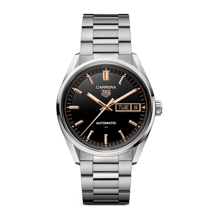 Carrera Day-Date 41mm Mens Watch Black