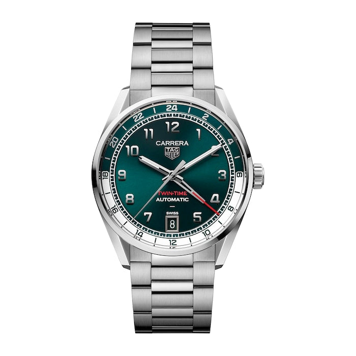 Carrera Date 41mm Mens Watch Green
