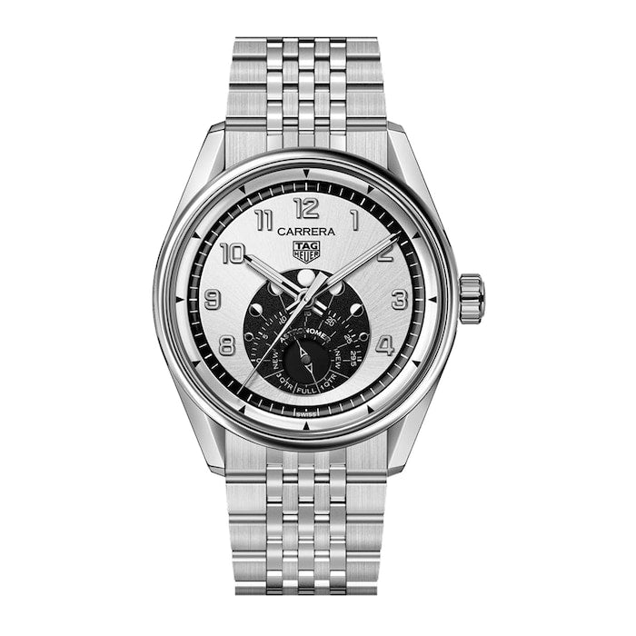 Carrera Astronomer 39mm Mens Watch Silver
