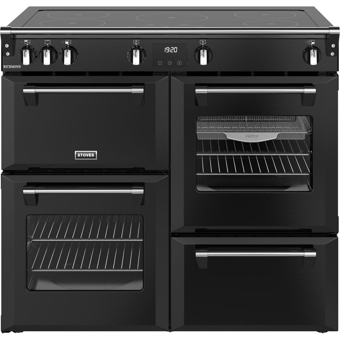 Stoves Richmond 100Ei TCH 100cm wide Electric Range Cooker with Induction Hob - Black