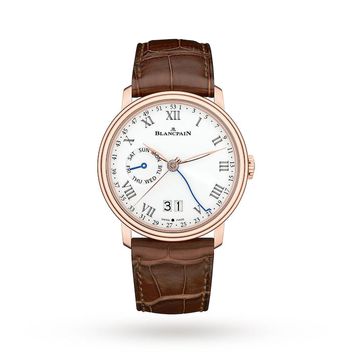 Villeret Date 8 Jours 42mm Mens Watch White 