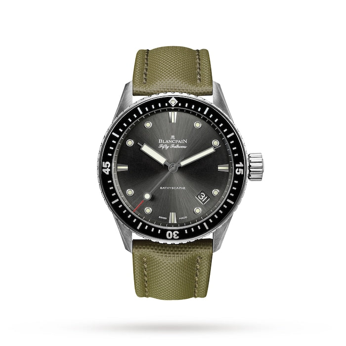 Fifty Fathoms Bathyscaphe 43mm Mens Watch Grey