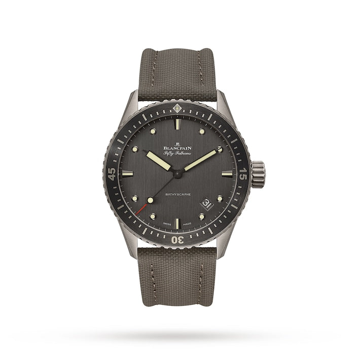 Fifty Fathoms Bathyscaphe 43mm Mens Watch Grey