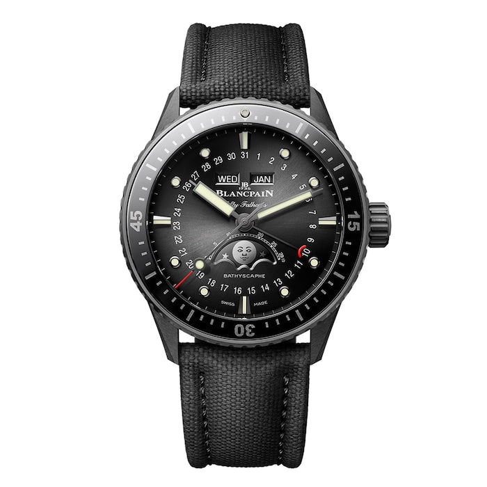 Fifty Fathoms Bathyscaphe 44mm Mens Watch Black