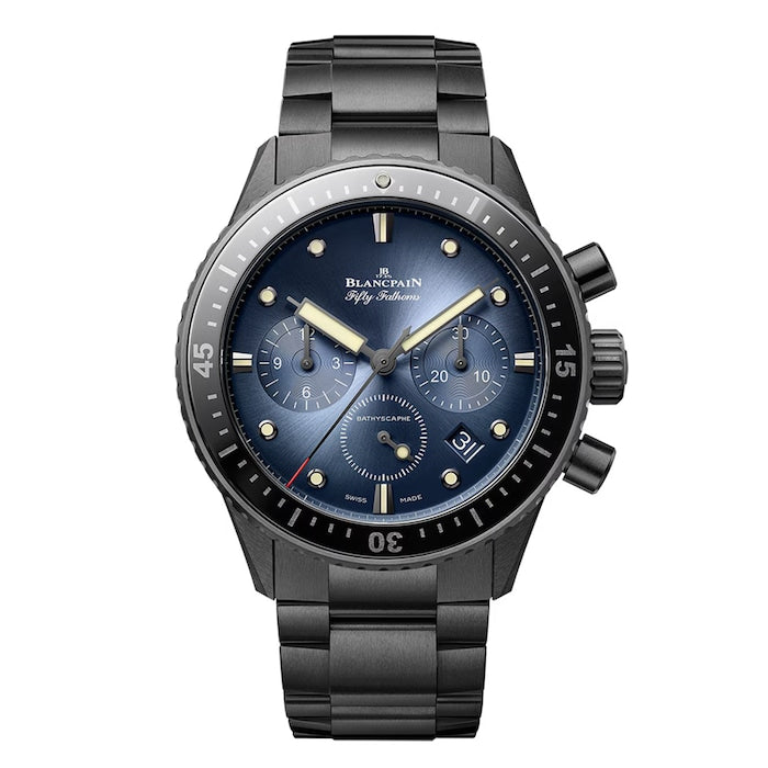 Fifty Fathoms Bathyscaphe 43.5mm Mens Watch Blue Ceramic