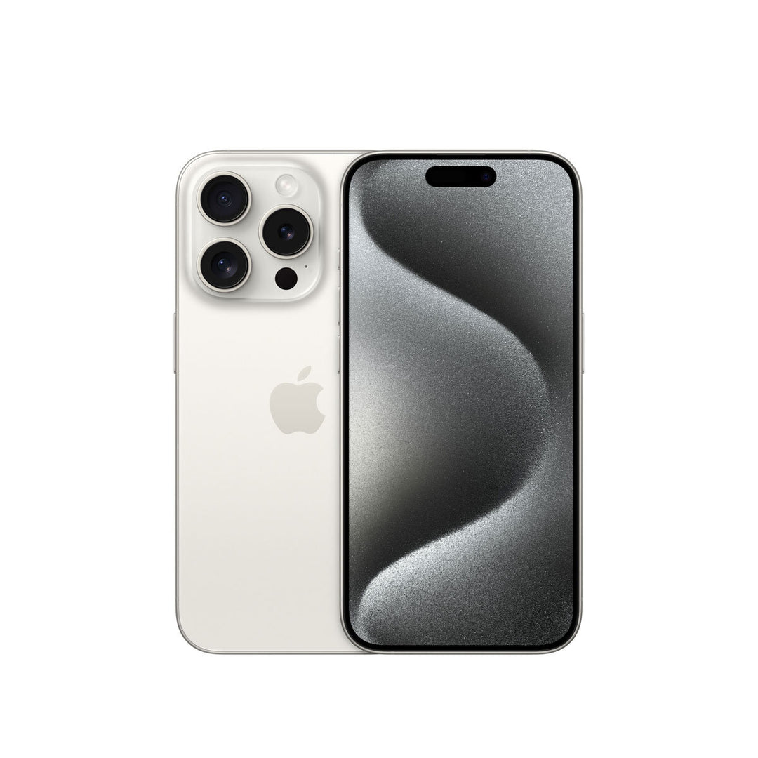 Apple iPhone 15 Pro 512GB Sim Free Mobile Phone in White Titanium, MTV83ZD/A