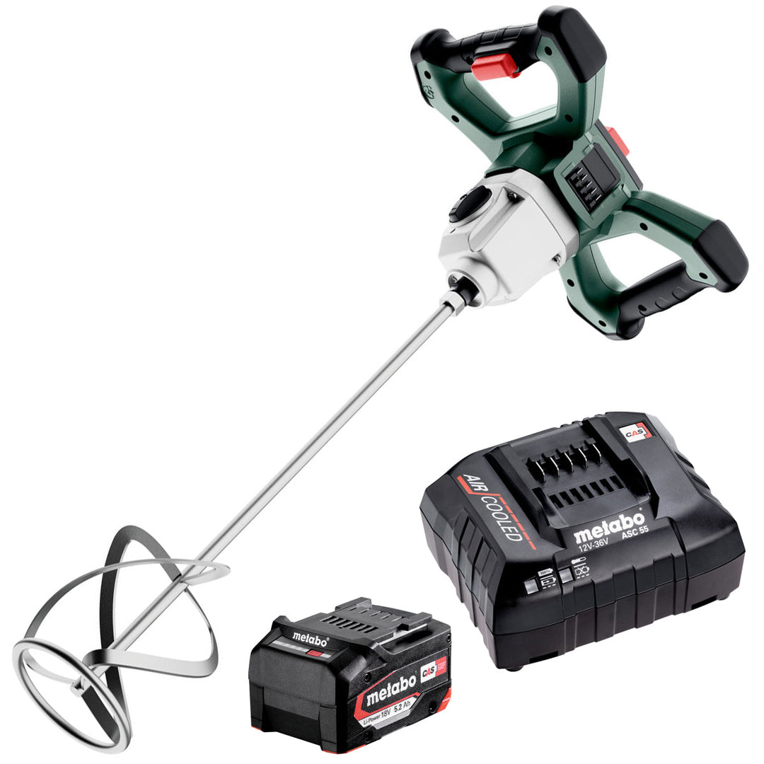 Metabo RW 18 LTX BL 140-2 18V Brushless 140mm Mixer with 1 x 5.2Ah Battery & Charger