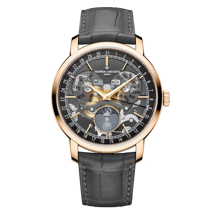 Traditionnelle Complete Calendar Openface 41mm Pink Gold Watch