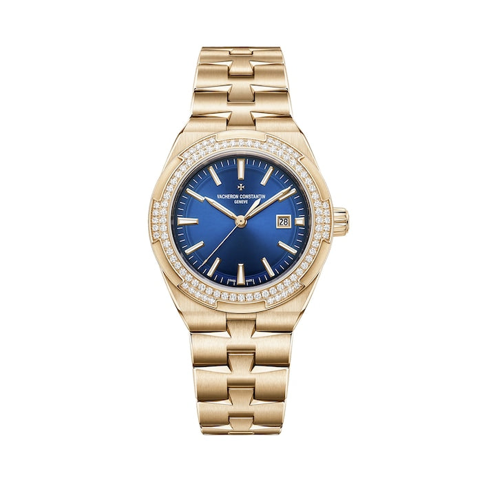 Overseas Self-Winding 35mm Ladies Watch Blue Interchangeable Strap