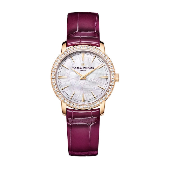 Traditionelle Manual Winding 33mm Watch Pink Gold