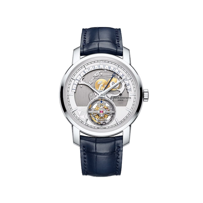 Traditionnelle Tourbillon Retrograde Date Openface 41mm Watch Platinum