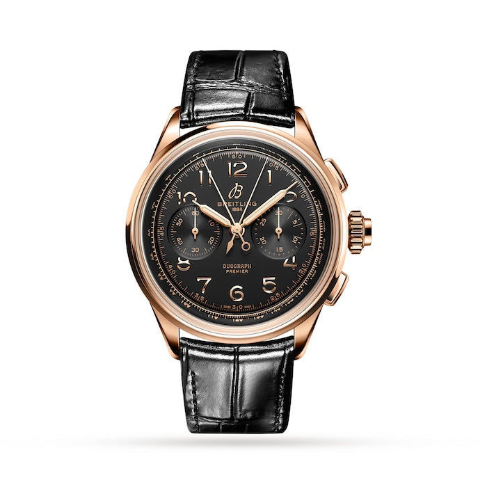 Premier B15 Duograph 42 18k Red Gold Watch