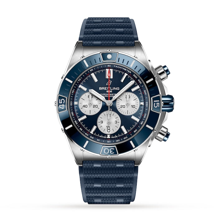 Super Chronomat B01 44 Rubber Strap Watch