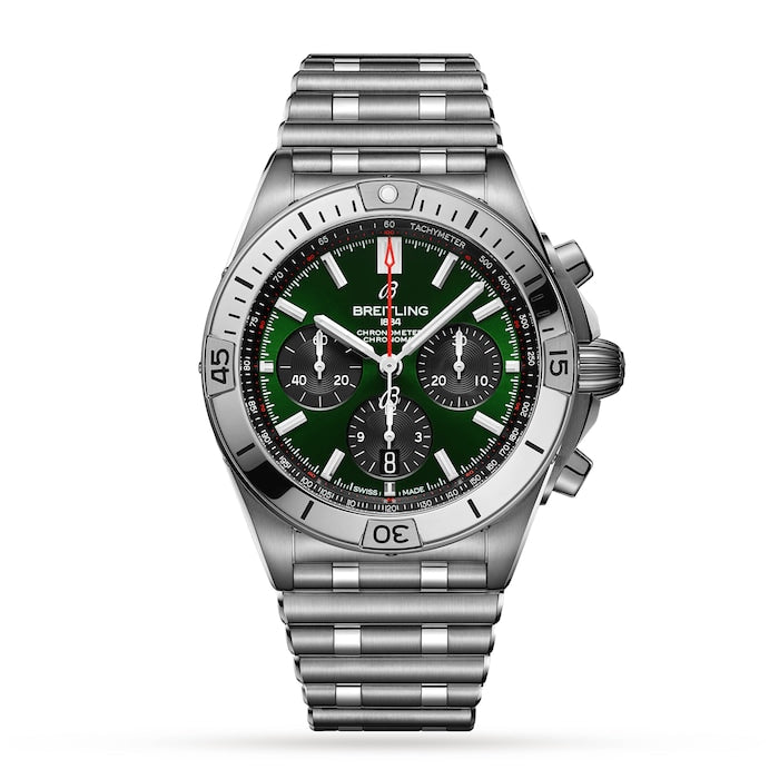Chronomat B01 42 Stainless Steel - Green Watch