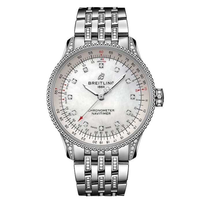 Navitimer Automatic 35mm Ladies Watch Mother Of Pearl