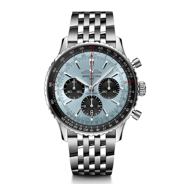 Navitimer B01 Chronograph 43 Stainless Steel Ice Blue Watch