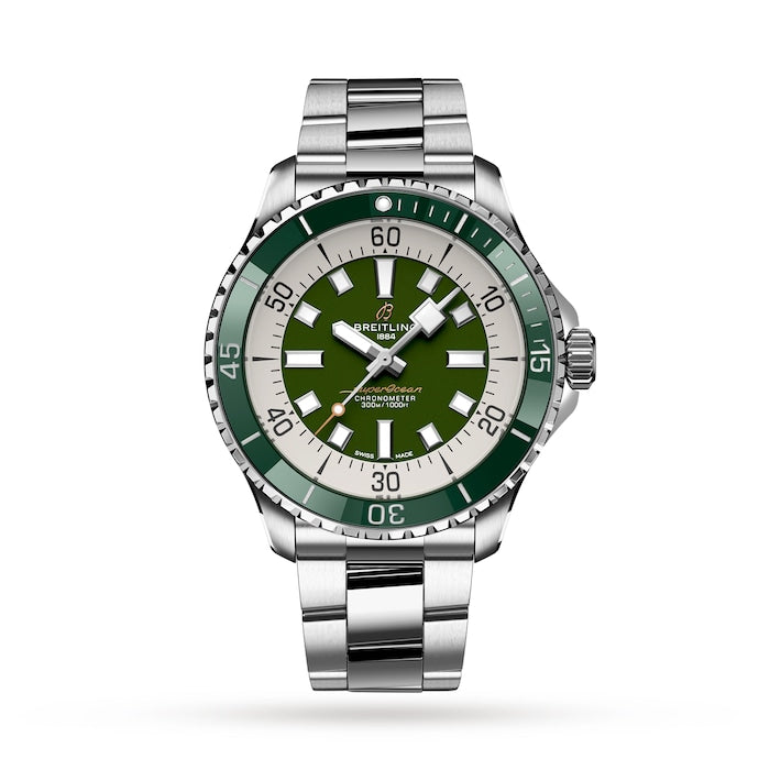 Superocean Automatic 44 Stainless Steel - Green Watch